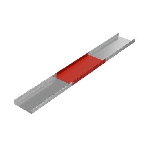 Лоток листовой неперфорированный 400х80 L3000 сталь 1.2мм "СТАНДАРТ ПЛЮС" LNEplus80-400-1.2-3000 INOX304 КМ PL5353 фото 3