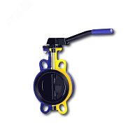 Затвор дисковый поворотный чугунный 497B 40 Ру16 межфланцевый с рукояткой диск чугун манжета EPDM | код 497B040C67 | Zetkama