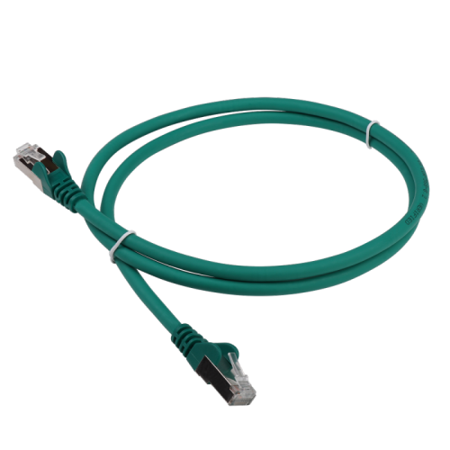 Патч-корд LANMASTER LSZH SFTP кат.6A, 7.0 м, зеленый | код LAN-PC45/S6A-7.0-GN | LANMASTER