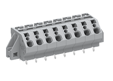 245213/020 Клемма угловая серии 245, с фиксирующими фланцами, 13 контактов, шаг 5.0 мм, сер., шт | код 245213/020 | SUPU