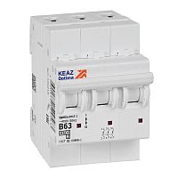 Выключатель автоматический модульный OptiDin BM63-3B63-4,5-УХЛ3 | код 329525 | КЭАЗ