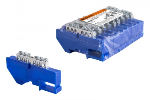 Шина N нулевая с изолятором на DIN-рейку 6x9мм стойка бол. 6 групп никелированная TDM | код SQ0801-0326 | TDM Шина N нулевая с изолятором на DIN-рейку 6x9мм стойка бол. 6 групп никелированная TDM | код SQ0801-0326 | TDM