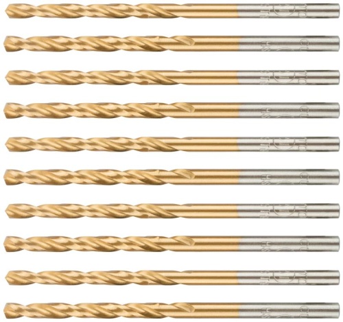 Сверло по металлу Cutop Profi с титановым покрытием, 3.1х65 мм (10 шт) | код 52-433 | FIT фото 5