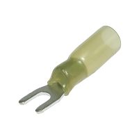 Наконечник кабельный вилочный изолированный RUICHI SV5.5-4 HST, 19 А, 12-10 AWG, желтый, латунь луженая | код 108137 | Ruichi