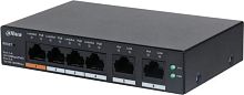 Коммутатор Dahua DH-CS4006-4ET-60 (L2) 4x100Мбит/с 2xКомбо(1000BASE-T/SFP) 30W управляемый | код 2030590 | Dahua