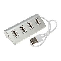 Разветвитель REXANT 4 USB-port серебристый | код 18-4106 | REXANT