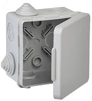 Коробка распределительная КМ 80х80х50мм о/к IP54 4 вв. (7035) GENERICA | код UKO31-080-080-050-K03-54G | IEK