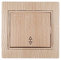 Переключатель, 10А-250В, СУ, Plano, сосна,1-103-11 | код Б0030041 | ЭРА