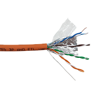 Кабель LANMASTER FTP 4 пары, кат. 5Е, 200Mhz, LSZH, оранжевый, 305 м | код LAN-5EFTP-LSZH-OR | LANMASTER
