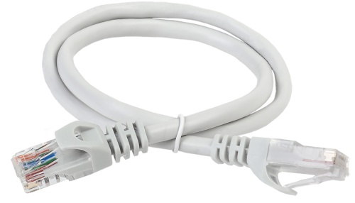 ITK Коммутационный шнур (патч-корд) кат.6 UTP 3м серый | код PC01-C6U-3M | IEK