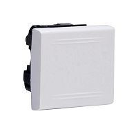 Выключатель 1-клавишный VIVA, в кабель-канал монтаж, белый | код. 45021 | DKC