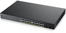 Коммутатор Zyxel GS190024HPV2-EU0101F (L2) 24x1Гбит/с 2SFP 24PoE+ 170W управляемый | код 1439839 | Zyxel