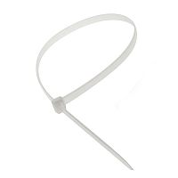 Хомут-стяжка кабельная нейлоновая 3,6х200 мм белая (100 шт/20000 шт уп/кор) Промрукав | код PR08.2704 | ПРОМРУКАВ