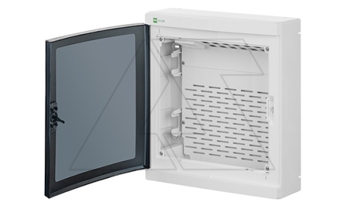 Щит навесной ELEGANT мультимед, патч-панель, 1xSCHUKO, 1xМП, дымчатая пласт. дверь, белый RAL9003, 310x350x104mm, IP40 | код 2425-21S | Elektro-plast Nasielsk Щит навесной ELEGANT мультимед, патч-панель, 1xSCHUKO, 1xМП, дымчатая пласт. дверь, белый RAL9003, 310x350x104mm, IP40 | код 2425-21S | Elektro-plast Nasielsk