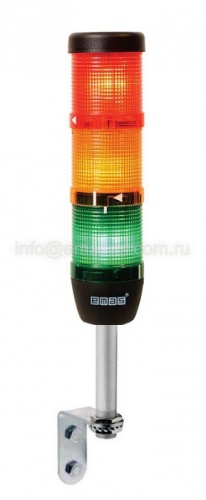Сигнальная колонна 50 мм, красная, зеленая, желтая, 24 В, светодиод LED алюм.настен.соединение 100мм | код IK53L024XD01 | EMAS Сигнальная колонна 50 мм, красная, зеленая, желтая, 24 В, светодиод LED алюм.настен.соединение 100мм | код IK53L024XD01 | EMAS