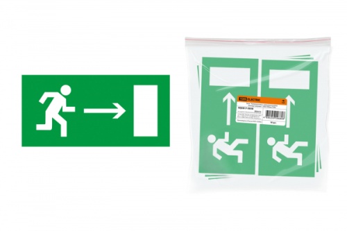 Знак Направление к эвакуационному выходу направо 200х100мм TDM | код SQ0817-0049 | TDM