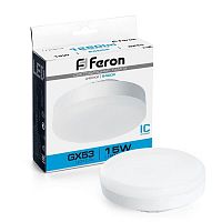 Лампа светодиодная 15Вт 230В GX53 6400К LB-454 FERON 25869