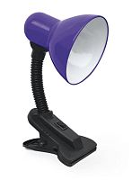 Светильник настольный под лампу на прищепке СНП 21Ф-E27 230В ФИОЛЕТОВЫЙ (с подвесом) IN HOME | код 4690612046990 | IN HOME