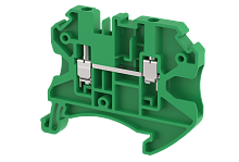 Клемма проходная винтовая 2,5 мм2, на 2 подключения, зеленая TQ2.5-GREEN | код 1202010003 | Elmex