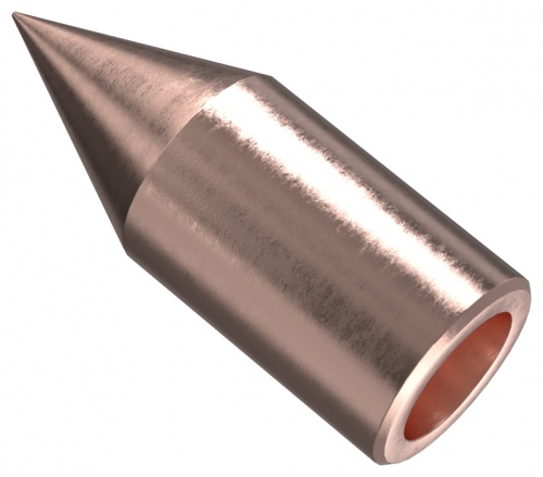 Наконечник для молниеприемника d=16мм медь IEK | код ZNM10-50-016 | IEK