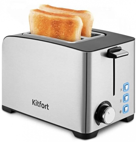 Тостер Kitfort КТ-6212 850Вт нержавеющая сталь | код 2006335 | KITFORT