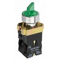 Переключатель XB2-BK2365 2 положения зеленый 1з+1р (ANDELI) | код ADL10-011 | ANDELI