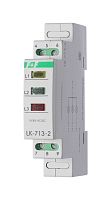 КОНТРОЛЬНЫЕ ЛАМПОЧКИ LK-713-2 Сигнализация наличия трех фаз, варианты цвета (в любой вариации на заказ): ЗЕЛЁНЫЙ, ЖЕЛТЫЙ, КРАСНЫЙ, 1 модуль, монтаж на DIN-рейке 3х(10-30) В AC/DC наличия трех фаз IP20 | код EA04.007.027 | ЕВРОАВТОМАТИКА ФиФ