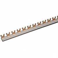 Шина соединительная типа FORK (вилка) 1Р 100А (дл.1 м) | код. YNS11-1-100 | IEK 