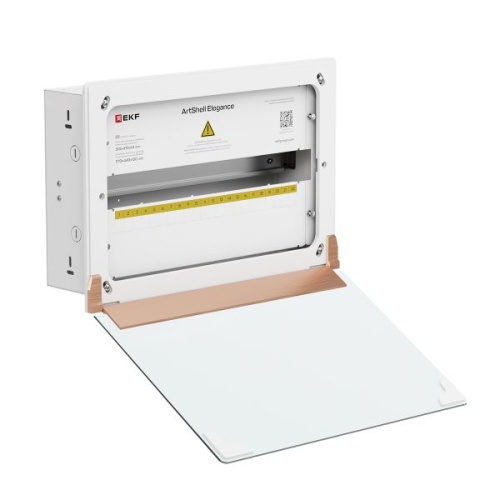 Корпус ArtShell Elegance встраиваемый силовой 22 модуля, белая дверь из закаленного стекла EKF | код artshell-e-22p-cw | EKF фото 5