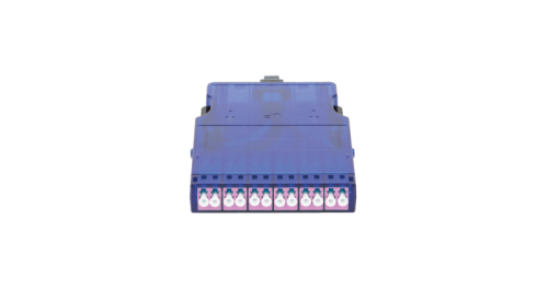 Кассета NIKOMAX волоконно-оптическая, для панели серии CJ, 1 слот, многомодовая 50/125 мкм, стандарта OM4, 1x MTP/male - 12x LC/UPC, полярность А, премиум | код NMF-CJ12M4PA-MTPM-LCU-1S | NIKOMAX