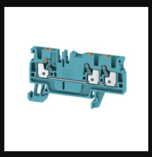 Клемма проходная, PUSH IN, 2.5 мм.кв, 800 V, 24 A, синий A3C 2.5 BL | код 1521780000 | Weidmuller Клемма проходная, PUSH IN, 2.5 мм.кв, 800 V, 24 A, синий A3C 2.5 BL | код 1521780000 | Weidmuller