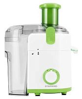 Соковыжималка центробежная Starwind SJ2216 500Вт рез.сок.:800мл. белый/зеленый | код 1696586 | STARWIND