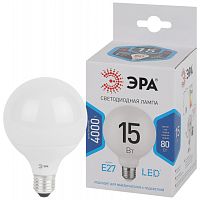 Лампа светодиодная LED G90-15W-4000K-E27 G90 15Вт шар 4000К нейтр. бел. E27 декор. | Код. Б0049078 | ЭРА