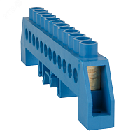 Шина нулевая в комбинированной изоляции OptiKit BB-F-PE-DIN-8-8х12-желтый | код 277972 | КЭАЗ