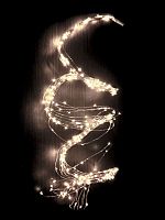 Гирлянда светодиодная "Серебряные нити" 1.5м 30LED в виде капель серебр. на батарейках 3хАА | код KOCNL-EL114 | КОСМОС