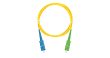 Шнур NIKOMAX волоконно-оптический, переходной, одномодовый 9/125мкм, стандарта OS2, SC/UPC-SC/APC, одинарный, LSZH нг(A)-HFLTx, 2мм, желтый, 2м | код NMF-PC1S2C2-SCU-SCA-002 | NIKOMAX
