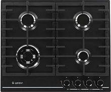 Газовая варочная поверхность Gefest ПВГ 1214-01 К2 черный матовый | код 1395140 | GEFEST