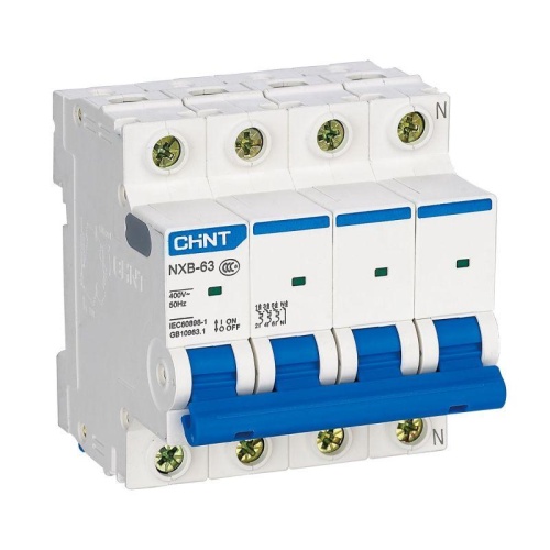 Выключатель автоматический модульный 4п C 40А 4.5кА NXB-63S (R) | код 296909 | CHINT Выключатель автоматический модульный 4п C 40А 4.5кА NXB-63S (R) | код 296909 | CHINT