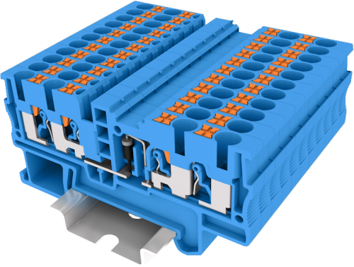 TP2.5-4R/L-BU Клемма TP 2-2 проходная со встроенным диодом, Push-in, сеч.2.5мм2, син., шт | код TP2.5-4R/L-BU | SUPU TP2.5-4R/L-BU Клемма TP 2-2 проходная со встроенным диодом, Push-in, сеч.2.5мм2, син., шт | код TP2.5-4R/L-BU | SUPU