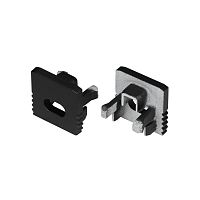 Заглушка SL-MINI-10 BLACK с отверстием пластик (комплект) Arlight 049415