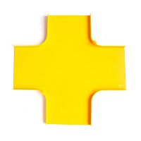 Крышка Х-соединителя оптического лотка 120 мм, желтая | код LAN-OT120-XTC | LANMASTER