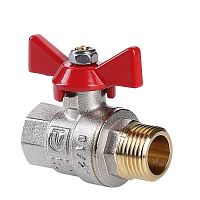 Кран шар. BASE, рукоятка бабочка 3/4" вн.-нар. | код. VT.218.N.05 | VALTEC