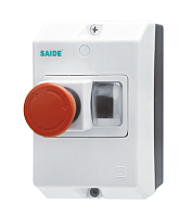Корпус SDM7-32X-WPBS, изолированный, серый, с мембраной и кнопкой STOP, для SDM7-32X, IP55 | код SDM7-32X-WPBS | SAIDE