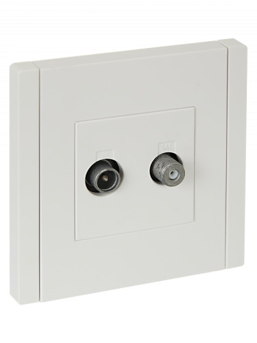 FORTE&PIANO Роз. двойная TV+SAT FP238 бел. IEK | код FP-AF20-O-K01 | IEK FORTE&PIANO Роз. двойная TV+SAT FP238 бел. IEK | код FP-AF20-O-K01 | IEK