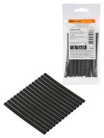 Набор трубок термоусаживаемых, клеевых Моноцвет, черный 4,8/1,5 TDM | код SQ0548-3204 | TDM