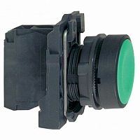 Кнопка  Harmony 22 мм²  220В, IP69,  Зеленый |  код.  XB5AA31 |  Schneider Electric