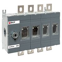 Рубильник 250A 4P без рукоятки управления TwinBlock EKF | код tb-s-250-4p | EKF