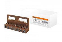 Шина универсальная распределительная ШнУР 2 на плоскую шину 7x16мм2 450 А TDM | код SQ0801-0102 | TDM