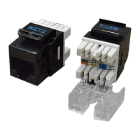 Модуль Keystone RJ45, Cat.5E, UTP, 180 градусов, черный | код TWT-OK45UTP180/5E-BK | TWT