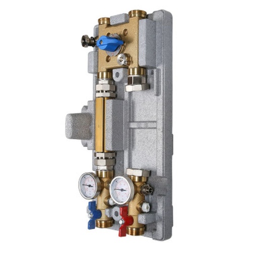 Насосная группа с байпасом и четырехходовым клапаном для систем VARIMIX 1 1/4" - 4W-KV4 | код. VT.VAR21.G.07 | VALTEC